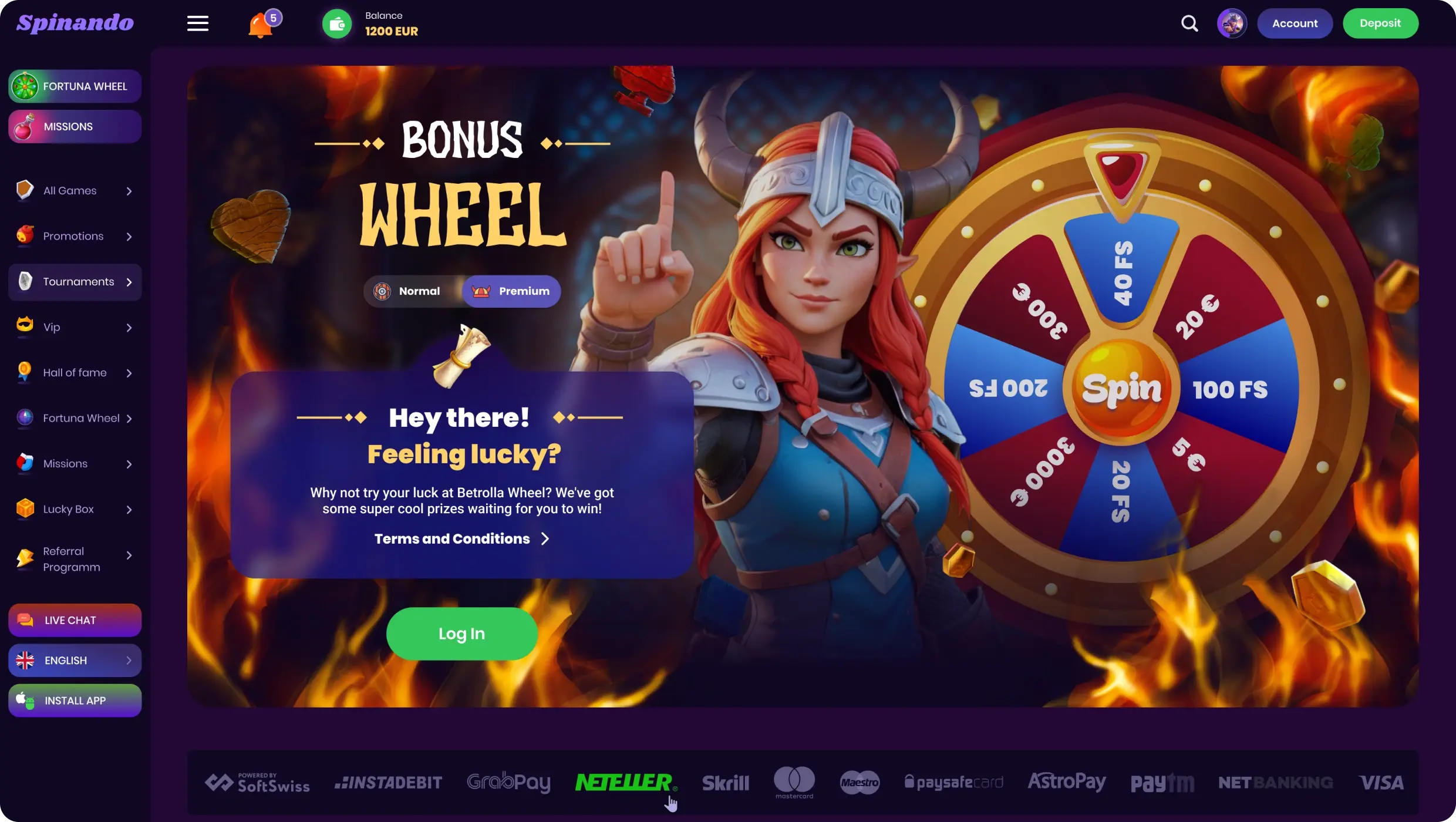 Spinando online Spinando online